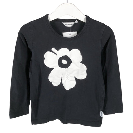 Tyttöjen Marimekko - Trikoopaita, koko 104 - 110 - Musta ()