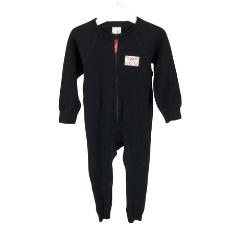 Unisex Ruskovilla - Villahaalari, koko 98 - 104 - Musta ()