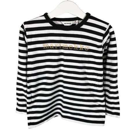 Unisex Marimekko - Trikoopaita, koko 104 - 110 - Musta ()
