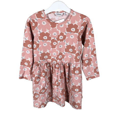 Tyttöjen Marimekko - Trikoomekko, koko 104 - 110 - Vaaleanpunainen ()