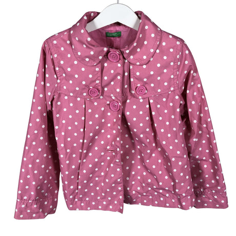 Tyttöjen Benetton - Trenssitakki, koko 116 - 122 - Pinkki ()