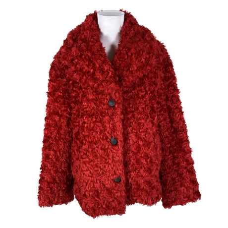 Naisten Kriss - Tekoturkistakki, koko 38 - Punainen ()