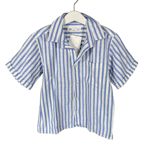 Unisex Kid's - Kauluspaita, koko 122 - 128 - Sininen (1)