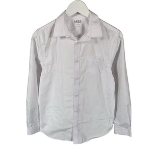 Poikien Marks&Spencer - Kauluspaita, koko 164 - 170 - Valkoinen (1)