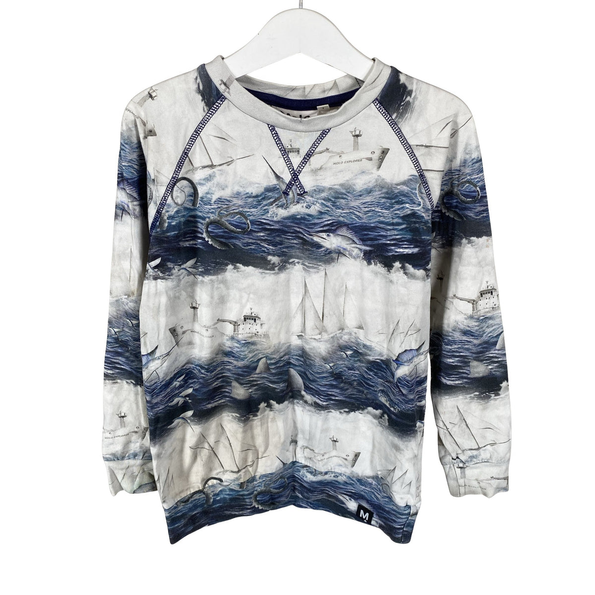 Unisex Molo Kids - Trikoopaita, koko 116 - 122 - Sininen (1)