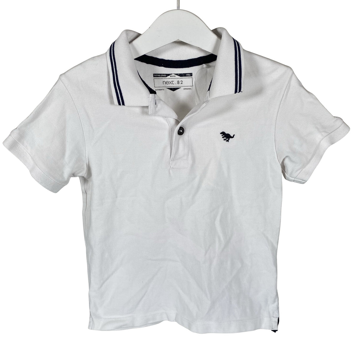 Unisex Next - Pikeepaita, koko 104 - 110 - Valkoinen (1)