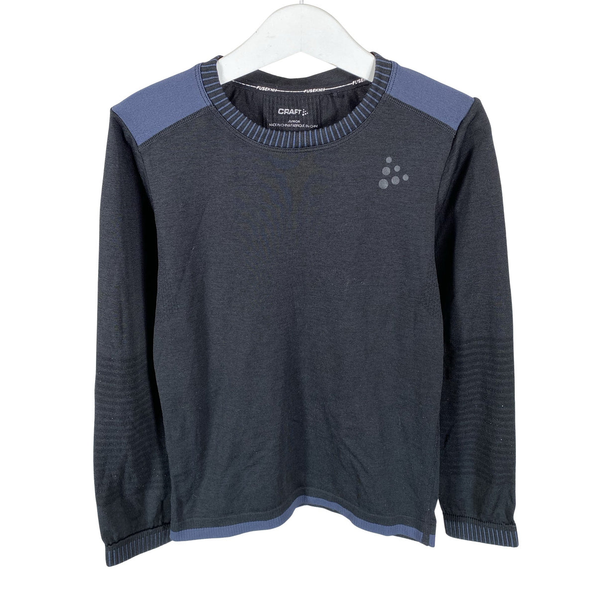 Unisex Craft - Urheilupaita, pitkät hihat, koko 122 - 128 - Musta (1)