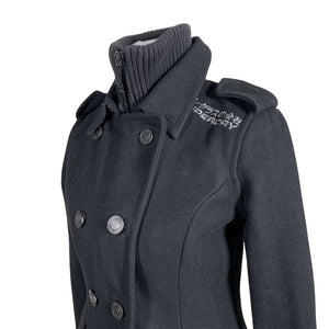 Naisten Superdry - Villakangastakki, koko 36 - Musta (2)