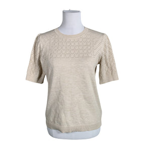 Naisten Esprit - Neulepaita, koko 40 - Beige (1)