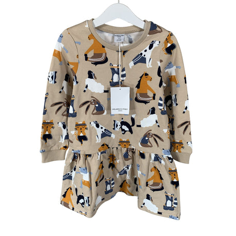 Tyttöjen Polarn O. Pyret - Collegemekko, koko 98 - 104 - Beige ()