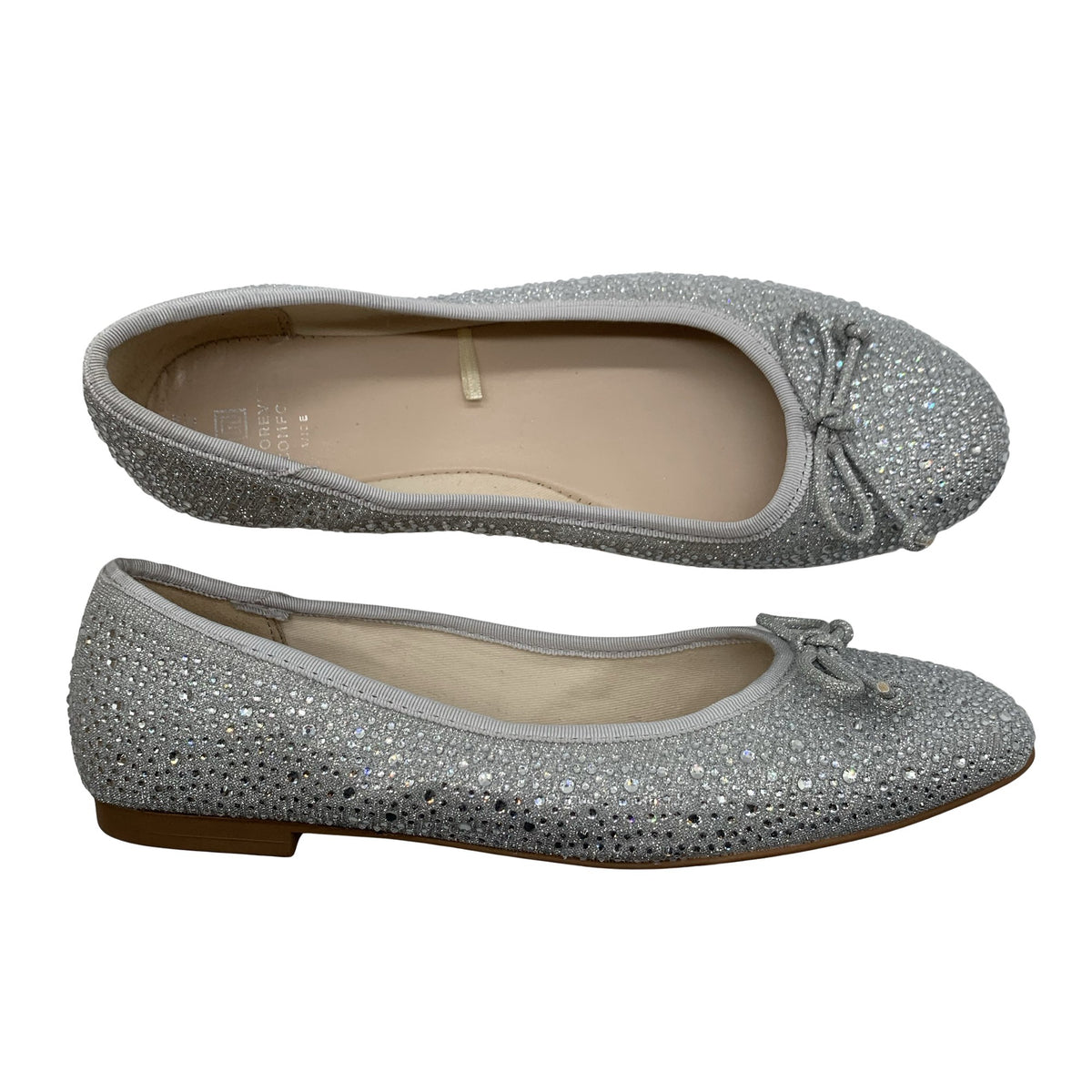 Naisten Next - Ballerinat, koko 40 - Hopea (1)