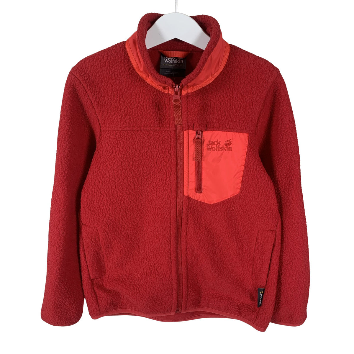 Unisex Jack Wolfskin - Fleecetakki, koko 122 - 128 - Punainen (1)