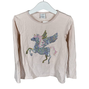 Unisex Lindex - Trikoopaita, koko 116 - 122 - Vaaleanpunainen (1)