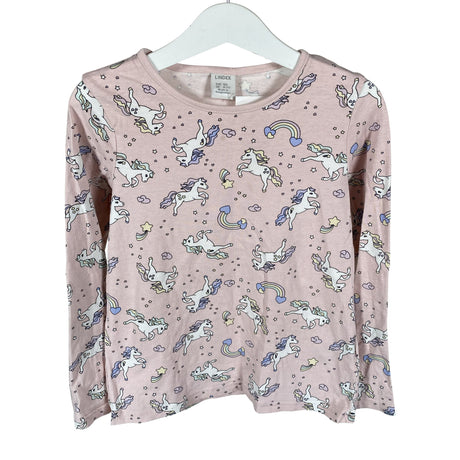 Unisex Lindex - Trikoopaita, koko 116 - 122 - Vaaleanpunainen ()