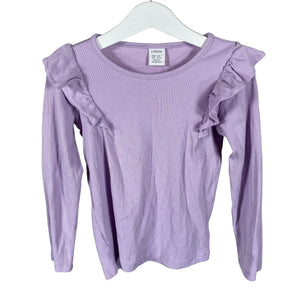 Tyttöjen Lindex - Trikoopaita, koko 116 - 122 - Violetti (1)