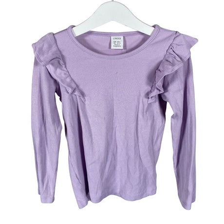 Tyttöjen Lindex - Trikoopaita, koko 116 - 122 - Violetti ()