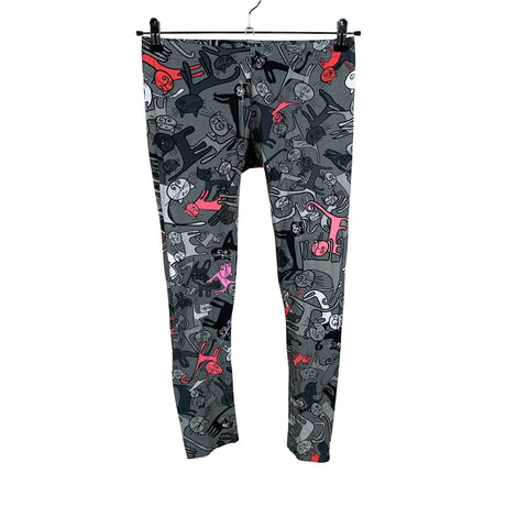 Naisten Virkkukoukkunen - Leggingsit, koko 38 - Harmaa ()