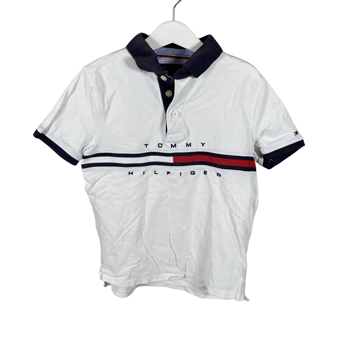 Unisex Tommy Hilfiger - Pikeepaita, koko 122 - 128 - Valkoinen (1)