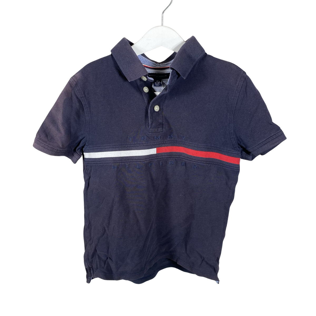 Poikien Tommy Hilfiger - Pikeepaita, koko 122 - 128 - Sininen (1)