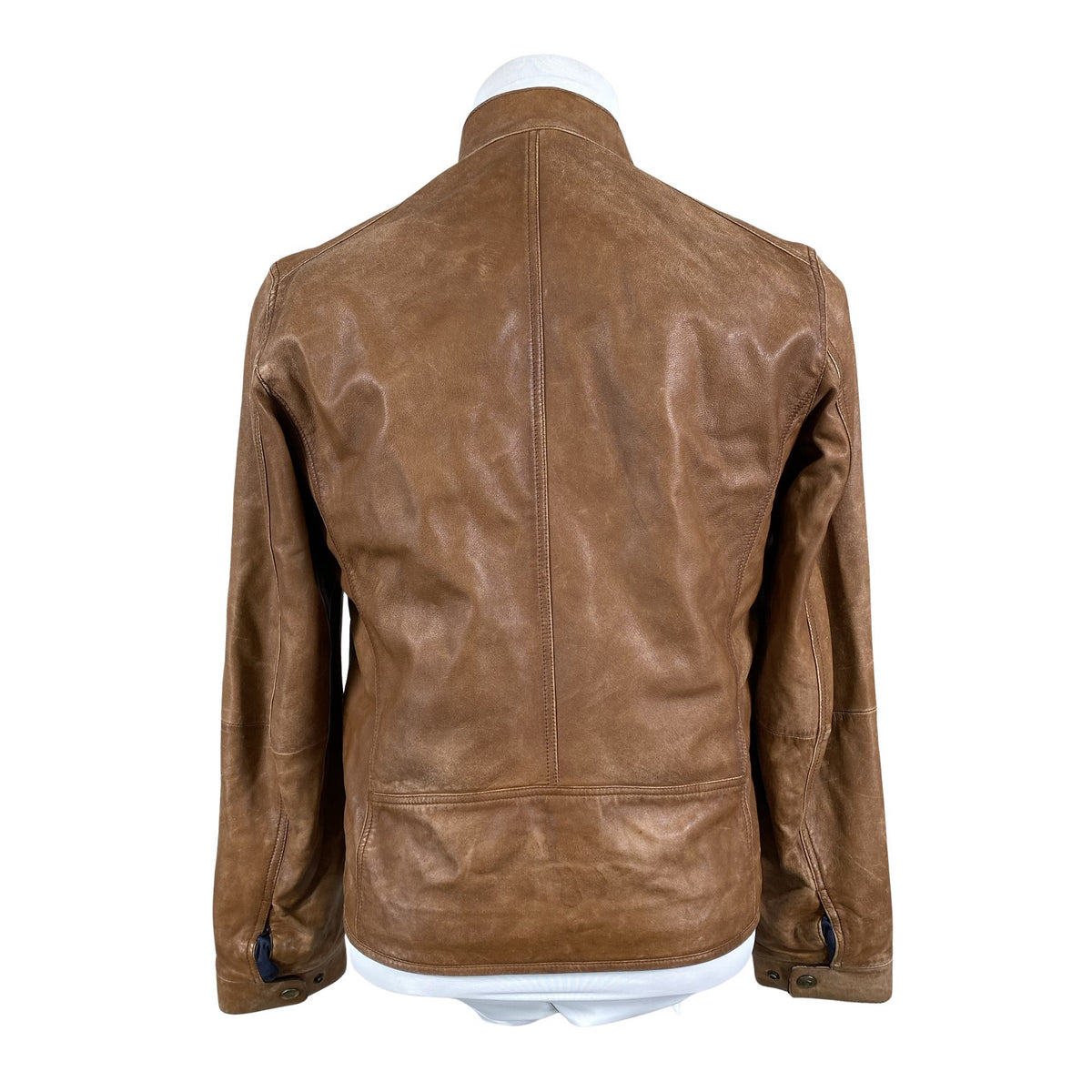 Miesten Massimo Dutti - Nahkatakki, koko M - Ruskea (2)