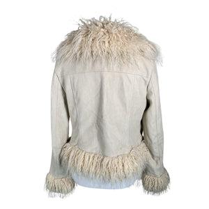 Naisten Urban Outfitters - Nahkatakki, koko 36 - Beige (2)