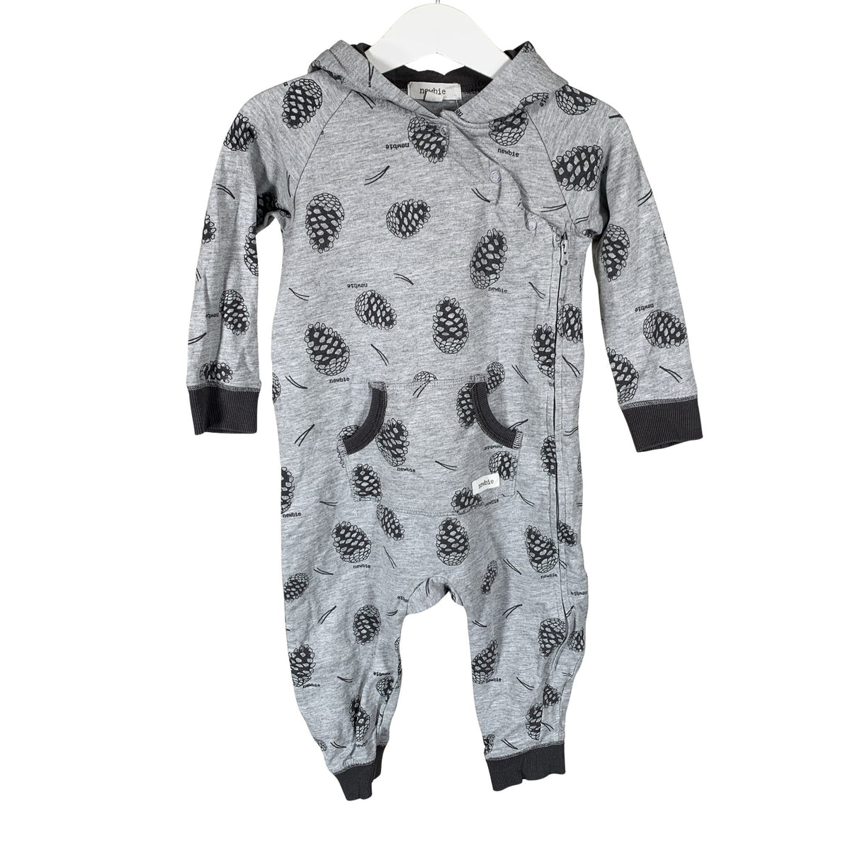 Unisex Newbie - Haalari, koko 80 - 86 - Harmaa (1)