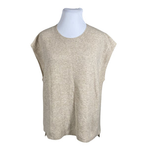 Naisten Esprit - Neuleliivi, koko 44 - Beige (1)