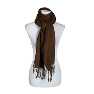 Naisten Pashmina - Huivi, koko Maxi - Ruskea (1)