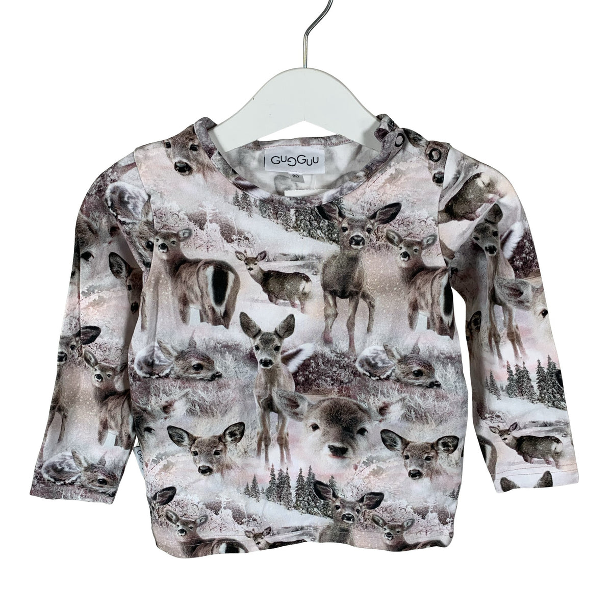 Unisex Gugguu - Trikoopaita, koko 74 - 80 - Vaaleanpunainen (1)