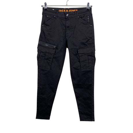 Miesten Jack & Jones - Cargohousut, koko W28 - Musta ()
