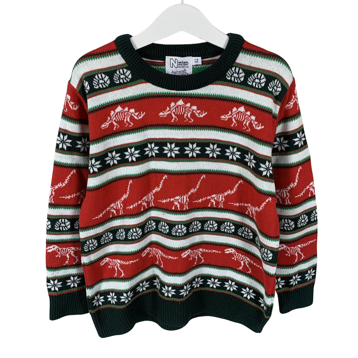 Unisex British Christmas Jumpers - Neulepaita, koko 122 - 128 - Vihreä (1)