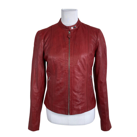 Naisten Massimo Dutti - Nahkatakki, koko 38 - Punainen ()