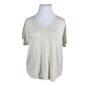 Naisten NOSH - T-paita, koko 42 - Beige (1)