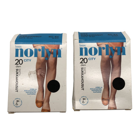 Naisten Norlyn - Sukkahousut, ohuet, koko 39 - Musta ()