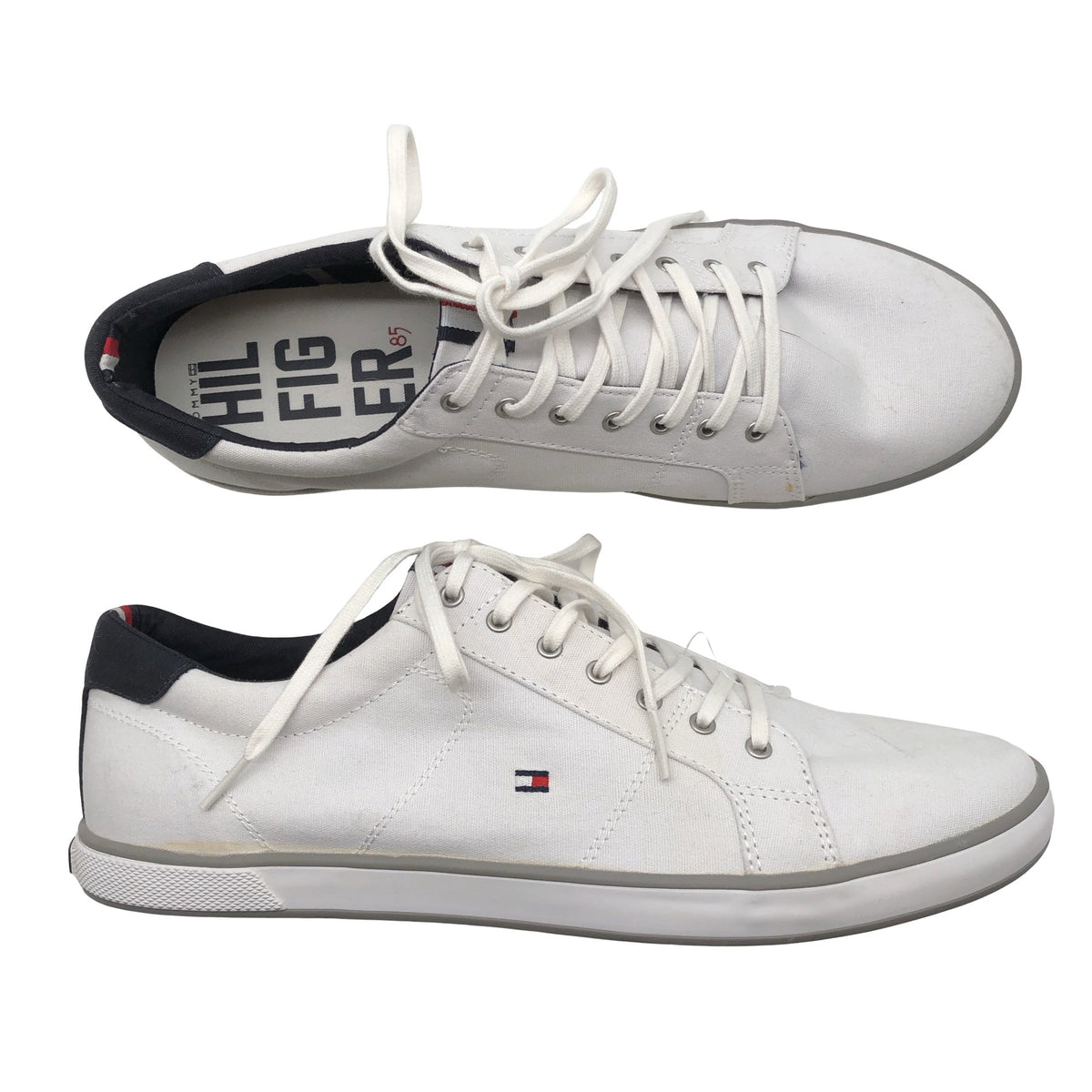 Miesten Tommy Hilfiger - Tennarit, koko 45 - Valkoinen (1)