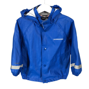 Unisex Didriksons - Sadetakki, koko 86 - 92 - Sininen (1)