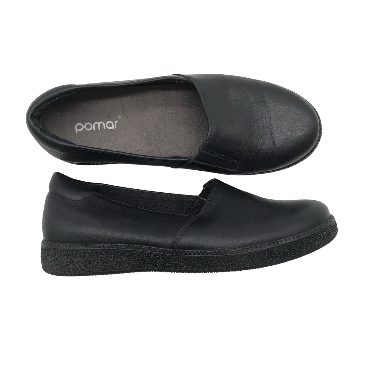 Naisten Pomar - Loaferit, koko 37 - Musta (1)