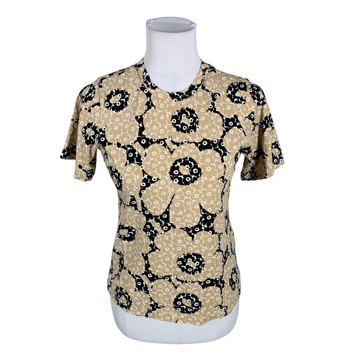 Naisten Marimekko - T-paita, koko 34 - Beige (1)