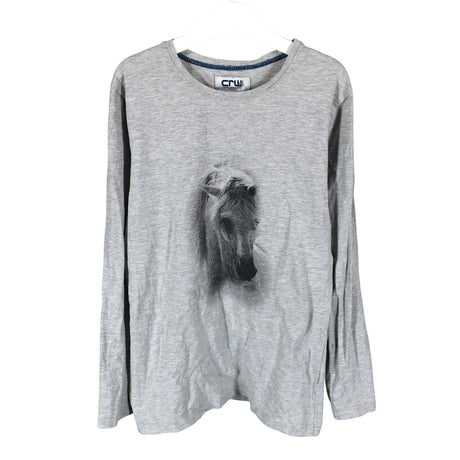 Unisex CRW - Trikoopaita, koko 158 - 164 - Harmaa ()