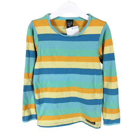 Unisex Villervalla - Trikoopaita, koko 122 - 128 - Sininen ()