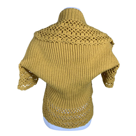 Naisten Handmade - Neulebolero, koko 38 - Keltainen (2)