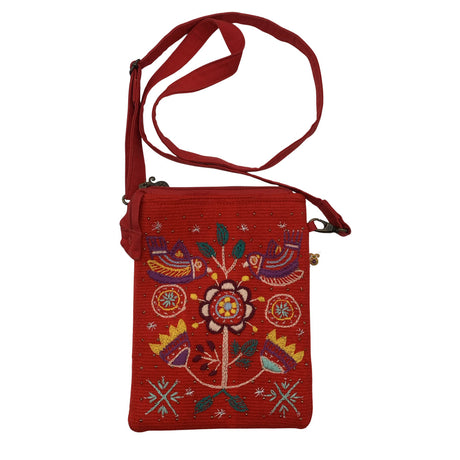 Naisten Handmade - Olkalaukku, koko Mini - Punainen ()
