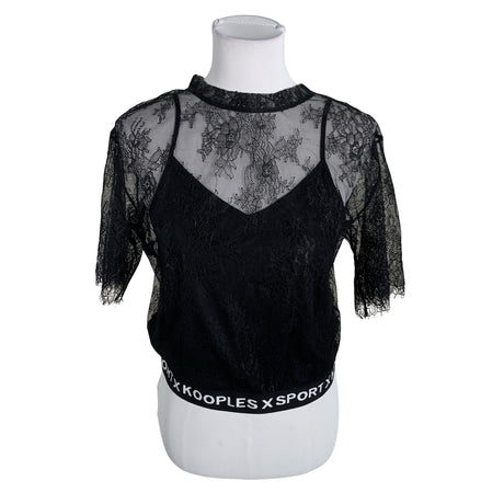 Naisten The Kooples - Lyhythihainen pusero, koko 40 - Musta ()