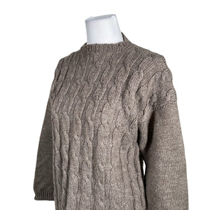 Naisten Handmade - Villapaita, koko 36 - Ruskea (2)