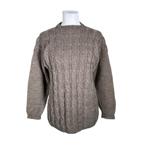 Naisten Handmade - Villapaita, koko 36 - Ruskea (1)
