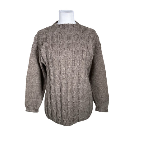 Naisten Handmade - Villapaita, koko 36 - Ruskea ()