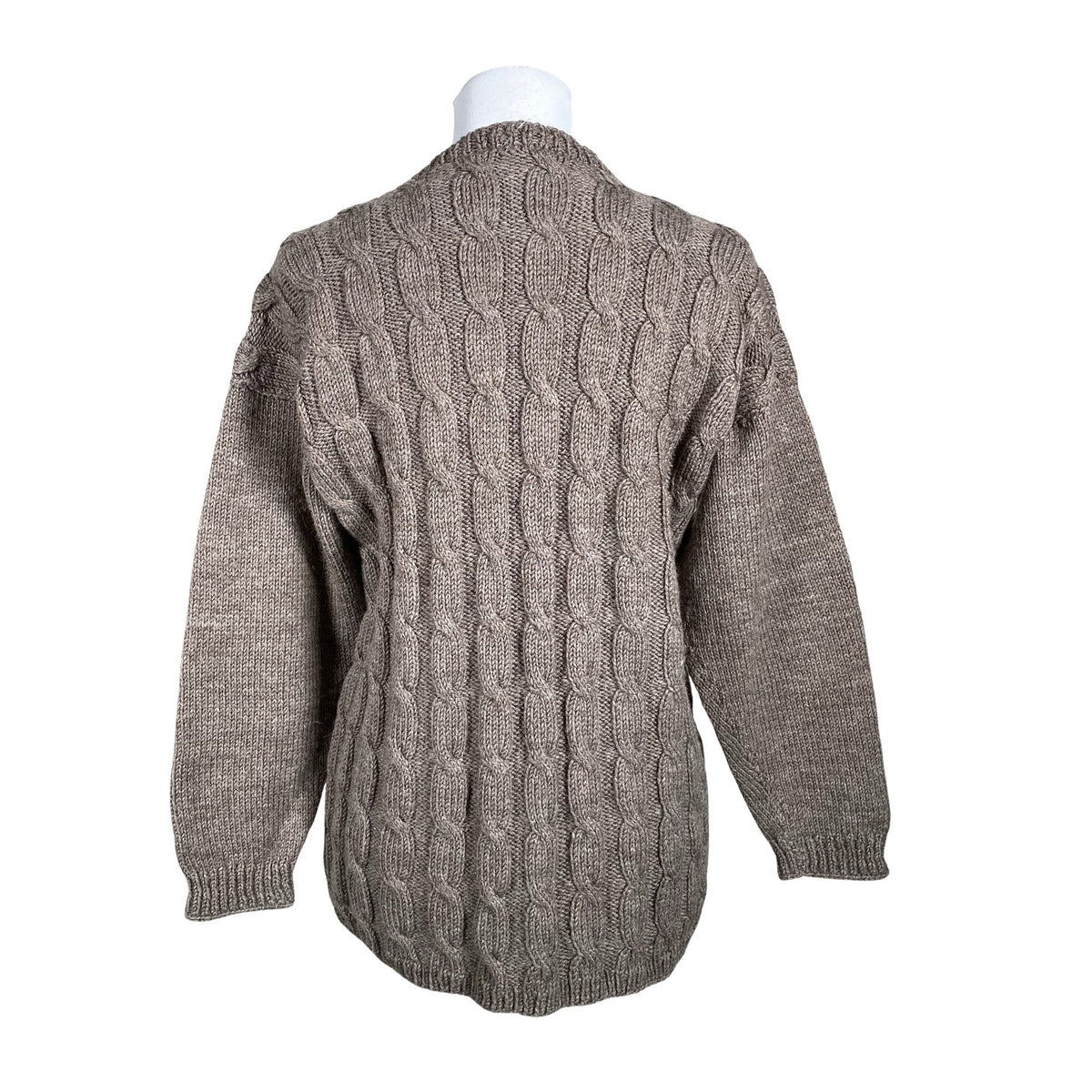 Naisten Handmade - Villapaita, koko 36 - Ruskea (3)