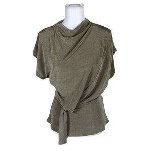 Naisten Bruuns Bazaar - Lyhythihainen pusero, koko 36 - Beige (1)