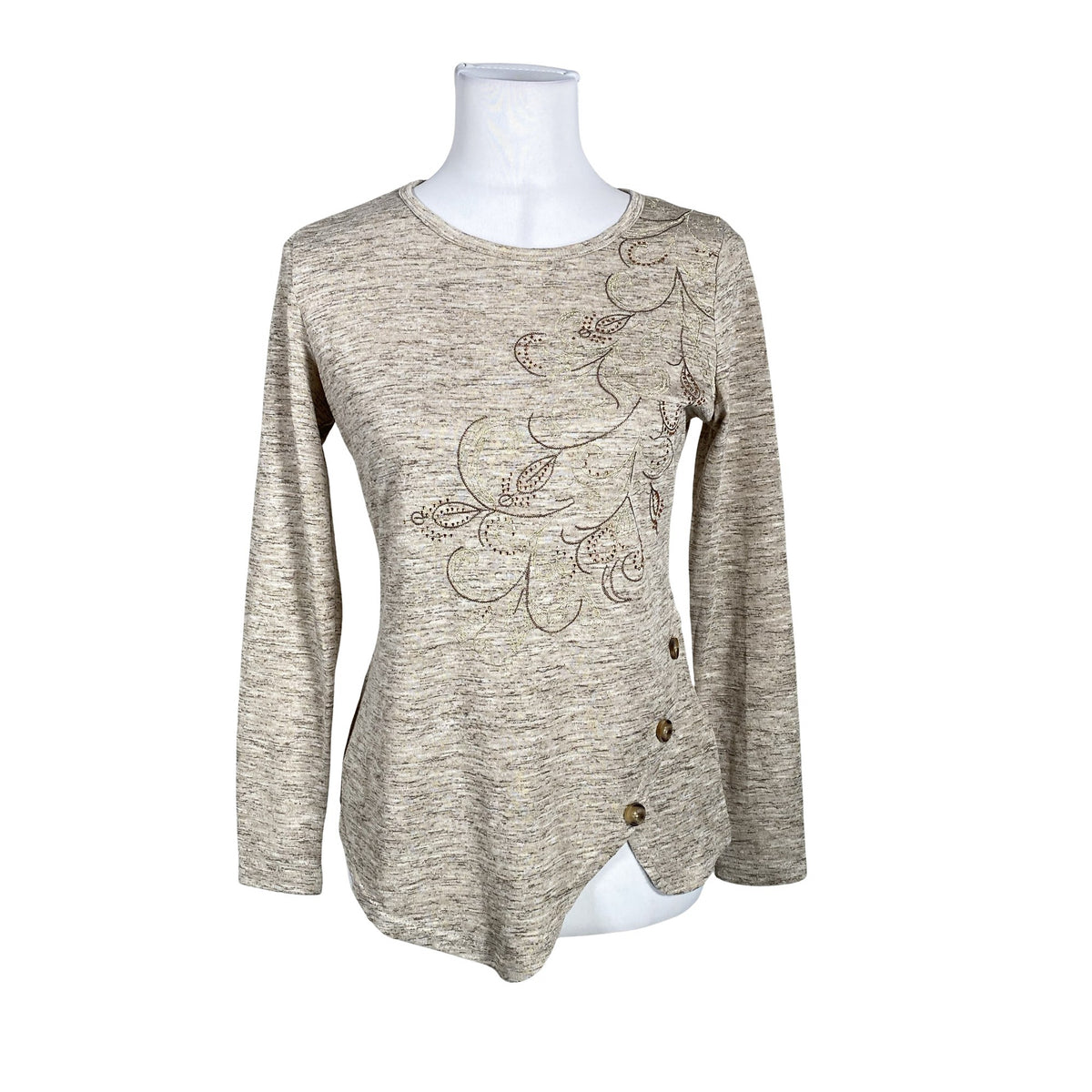 Naisten Koroshi - Neulepaita, koko 36 - Beige (1)