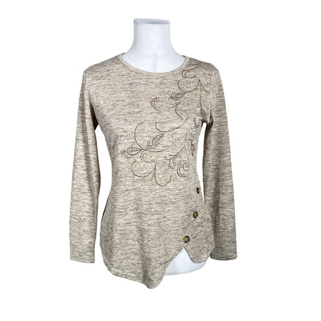 Naisten Koroshi - Neulepaita, koko 36 - Beige ()